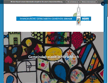 Tablet Screenshot of ev-kirche-erkner.de
